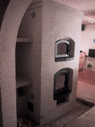 Finsk masseovn, buet front.