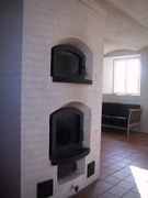 Finsk masseovn, buet front, ekstra røgkanal. 