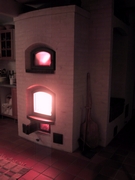 Finsk masseovn med røgbænk og ekstra kanal. 